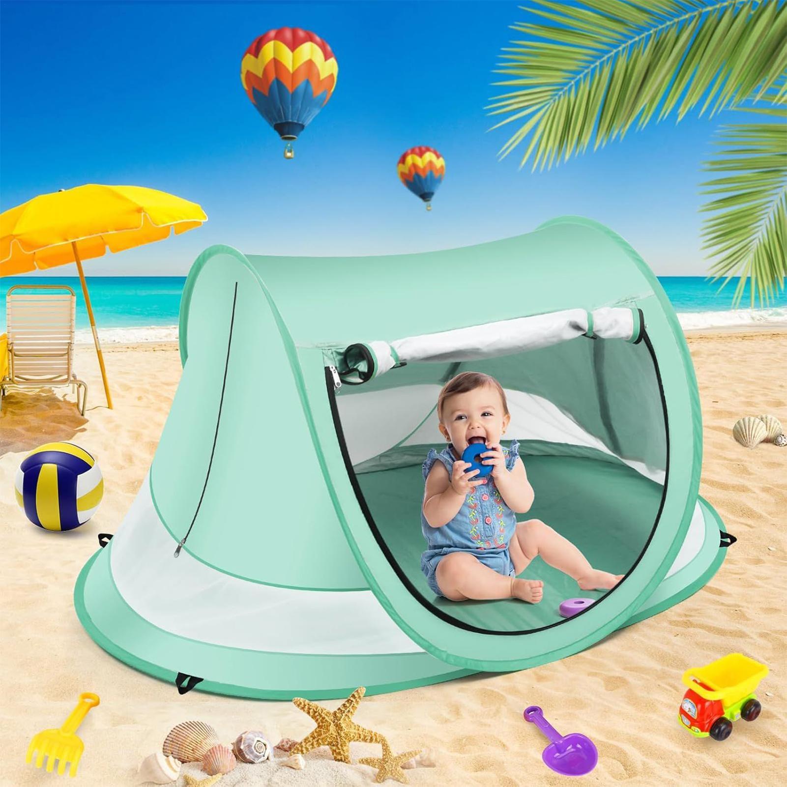 Outdoor Camping Dome - Tenda de praia infantil, proteção UV,