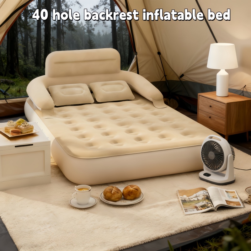 Outdoor Camping Quilt - Cama Inflável Portátil para Dois com