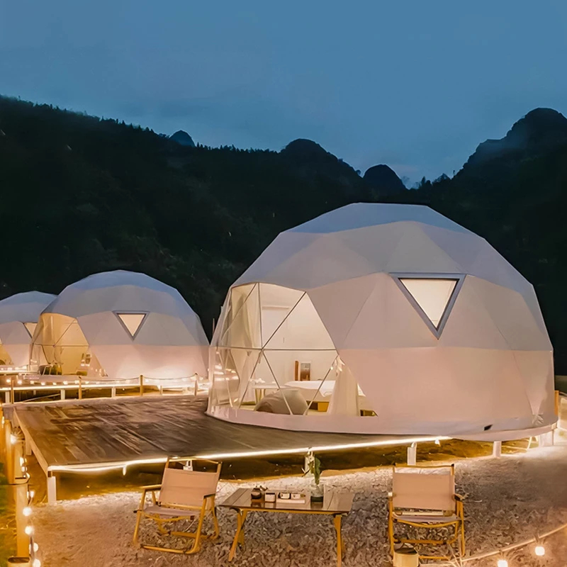 Outdoor Camping Dome - Tenda Geodésica Premium para Glamping -