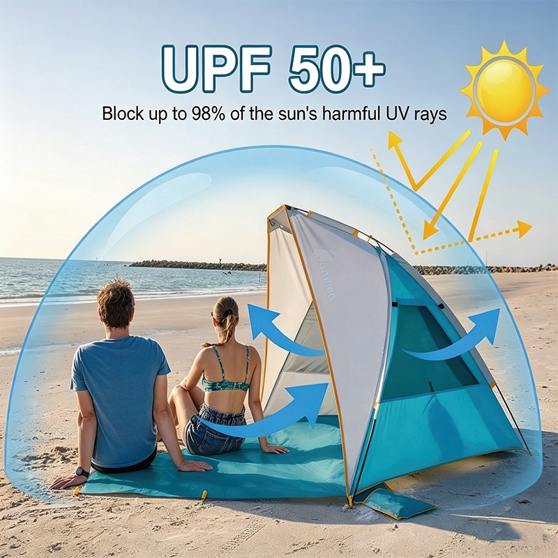 Outdoor Camping Dome - Tenda de praia portátil e dobrável