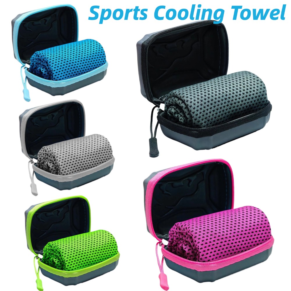 Camp Towel Microfiber - Toalha esportiva de resfriamento com caixa