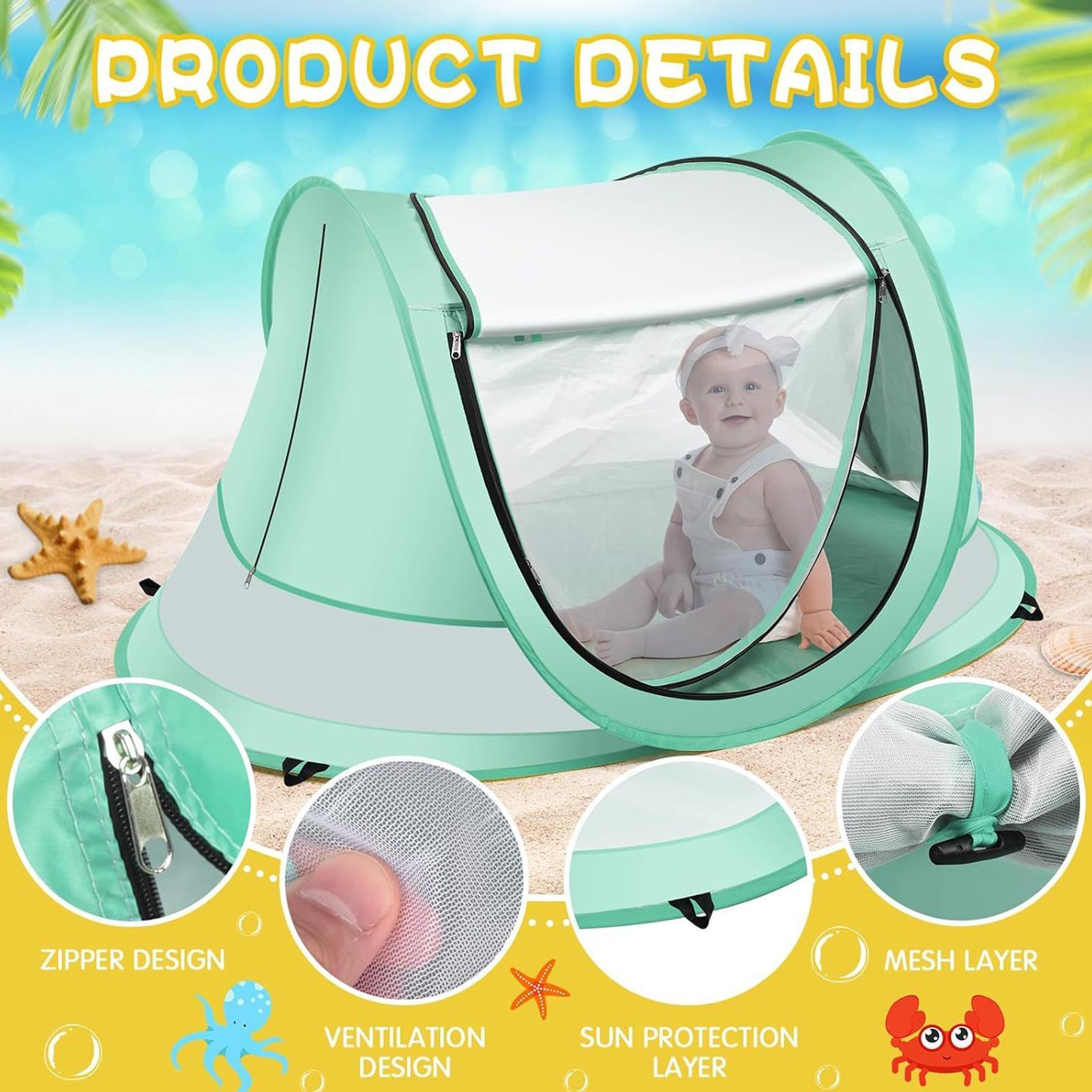 Tenda de praia infantil, prote - Outdoor Camping Dome avaliação e preço