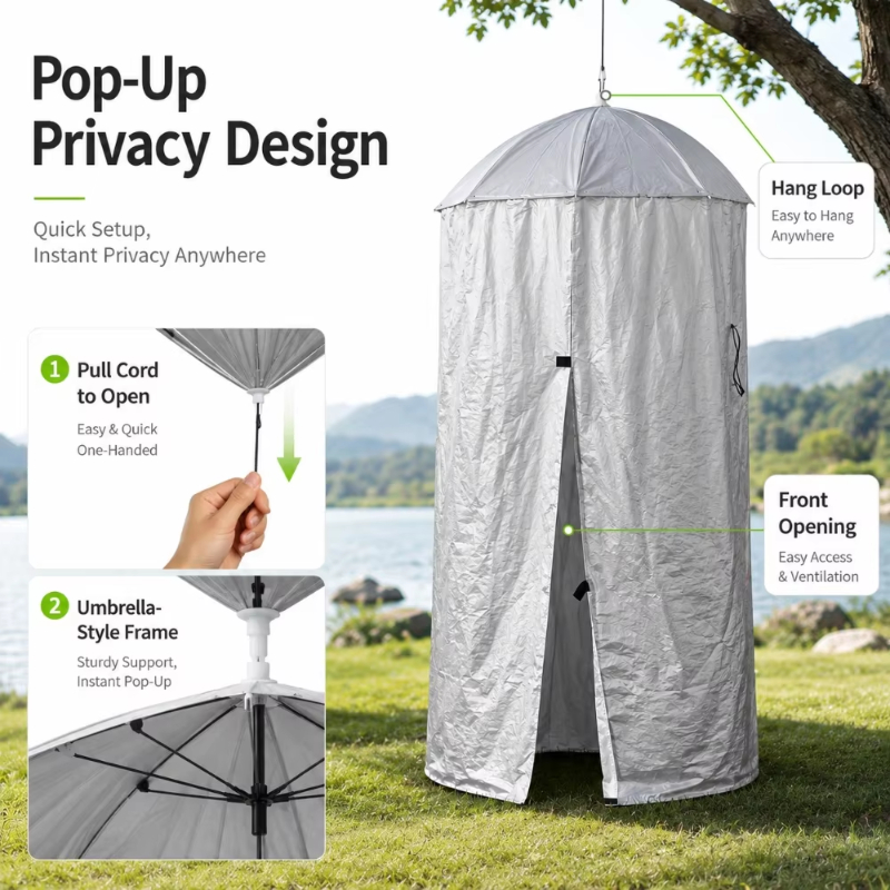 Manta de piquenique conversíve - Outdoor Camping Toilet Tent avaliação e preço