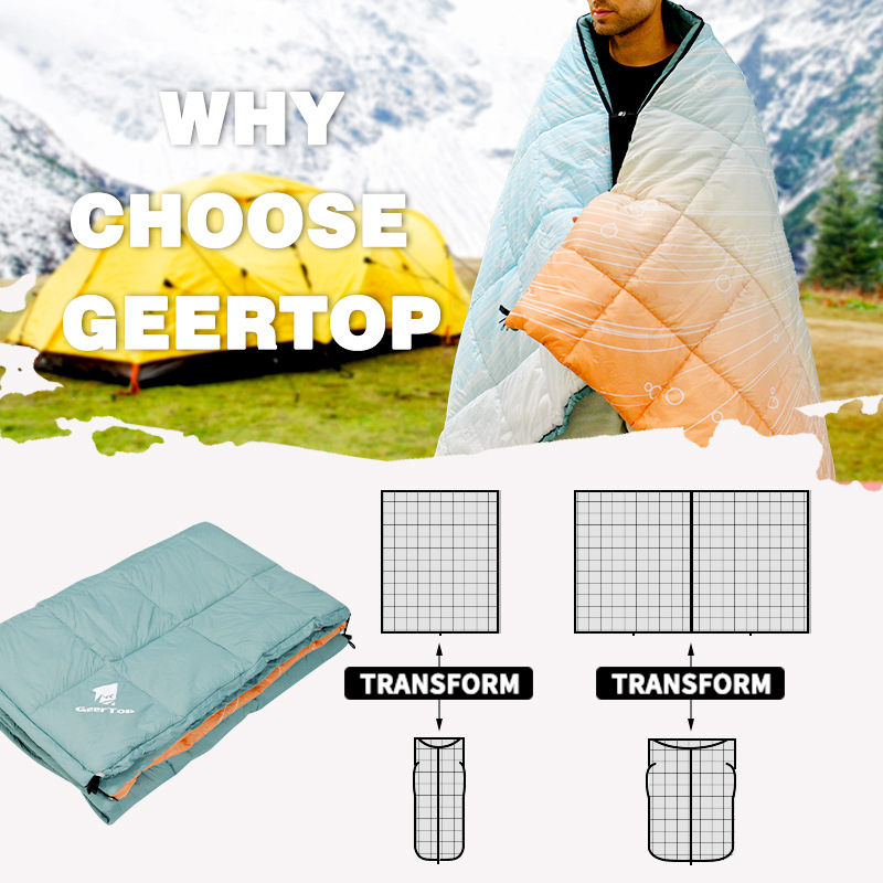 Adulto acampamento para baixo  - Outdoor Camping Quilt avaliação e preço