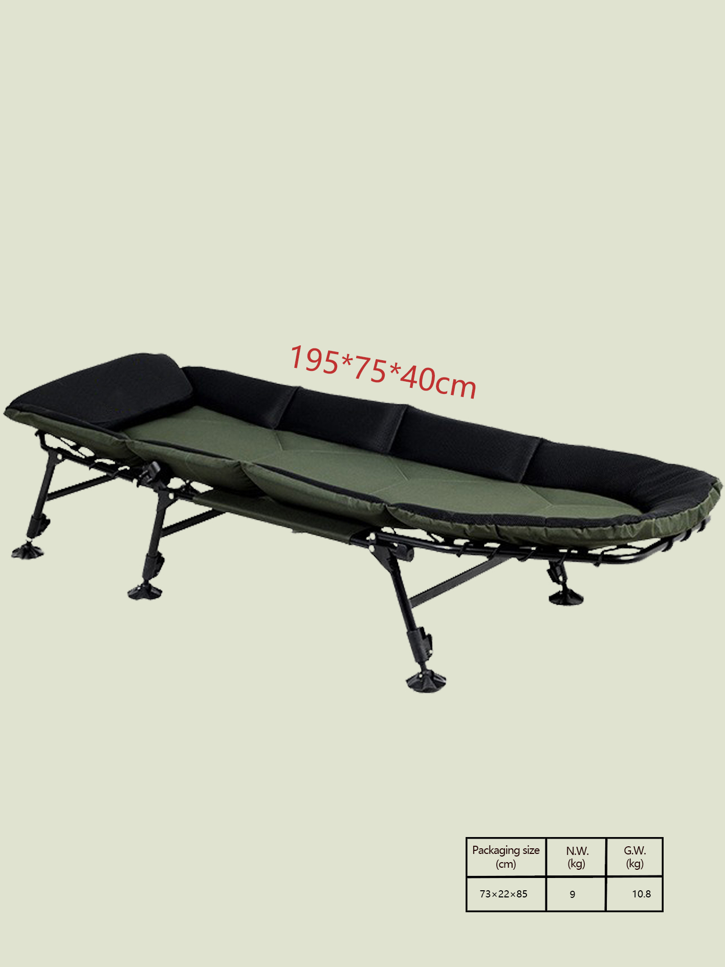 Cama Dobrável Portátil Ajustáv - Outdoor Camping Beds For Sale avaliação e preço