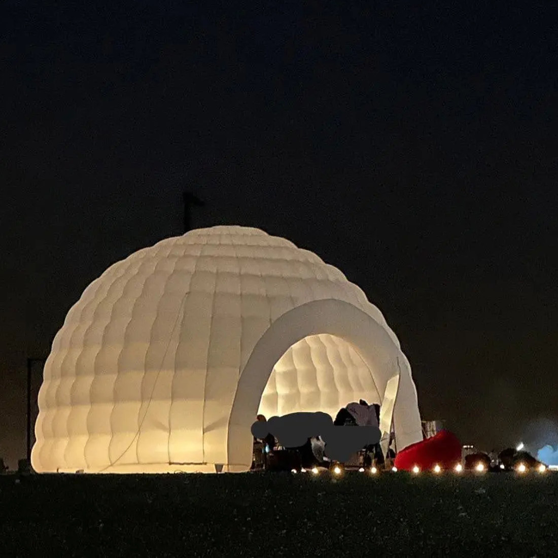 Portátil led inflável iglu cúp - Outdoor Camping Dome avaliação e preço