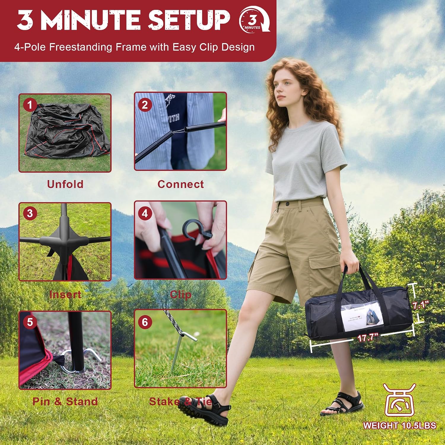 Tenda de chuveiro para acampam - Outdoor Camping Toilet Tent avaliação e preço