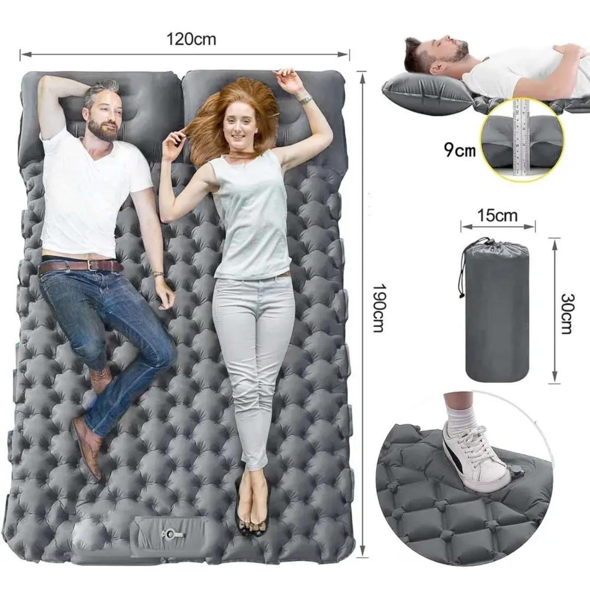 Colchão Inflável Individual e  - Outdoor Camping Quilt avaliação e preço