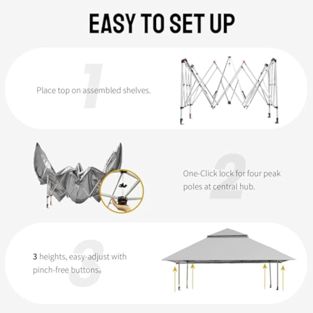 Tenda de Toldo Instantânea 13x - Outdoor Camping Canopy avaliação e preço