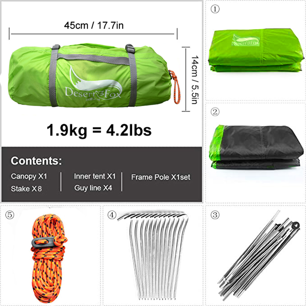 Deserto & raposa 2 pessoa tend - Outdoor Camping Dome avaliação e preço
