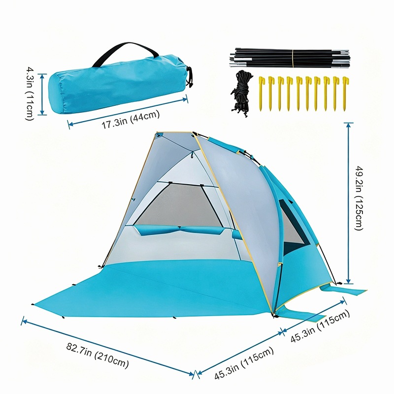 Tenda de praia portátil e dobr - Outdoor Camping Dome avaliação e preço